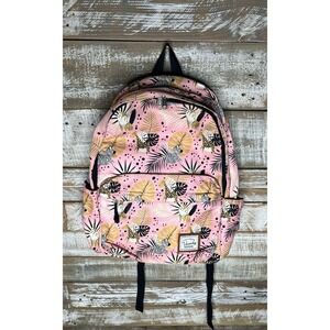 Vaschy pink animal print backpack medium
